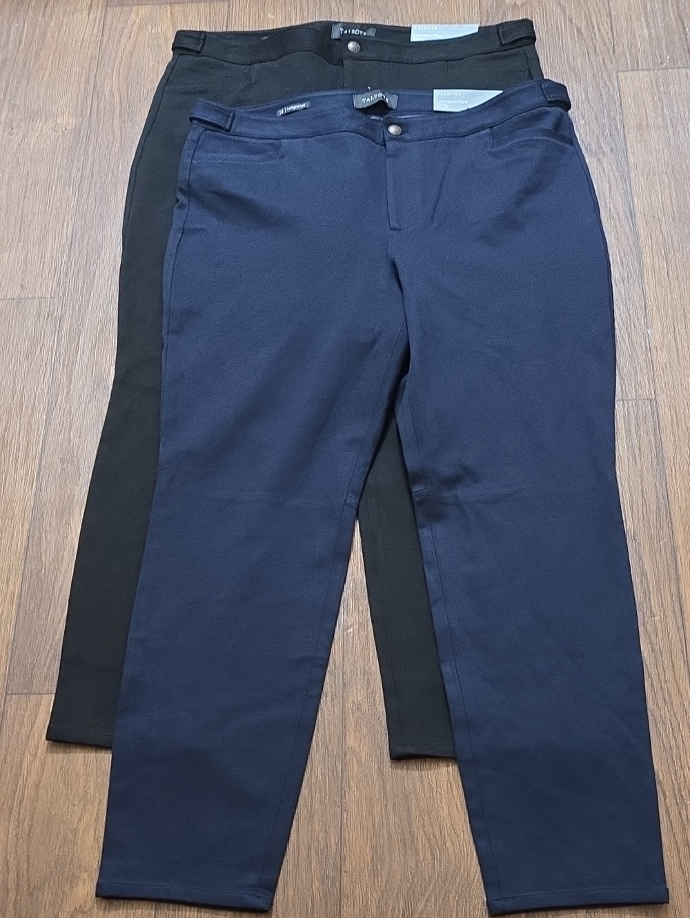 Talbots Bundle Of 2 Navy And Black Ankle Ponte Slim Pants/ Size 14 Stretch/NWT - Picture 9 of 10